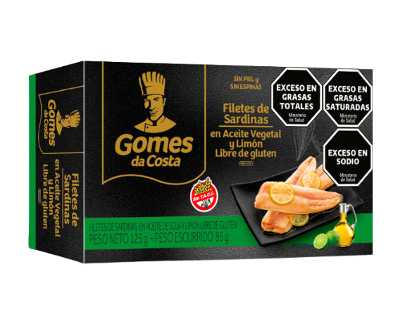Filetes de Sardinas con limon 125gr