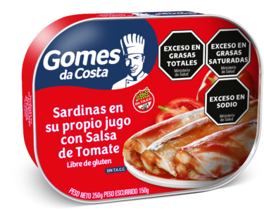 SARDINAS CON SALSA DE TOMATE 250g