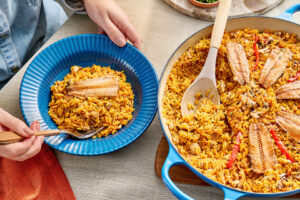 Arroz Festivo con Sardinas